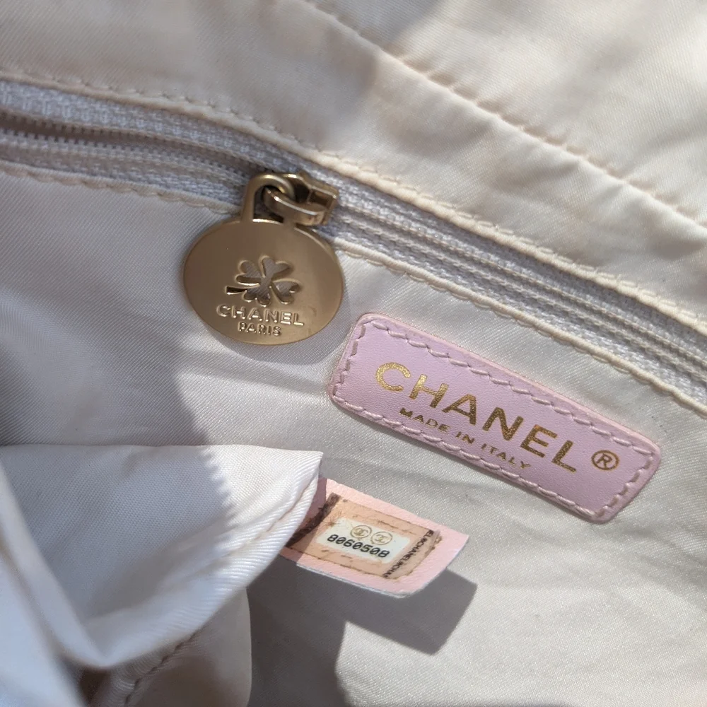 Chanel CC Travel Line Nylon Shoulder Bag (baby pink) 💗 - Picture 8 of 17